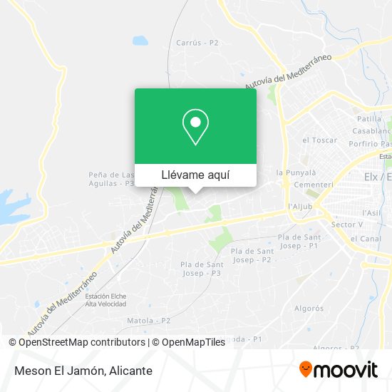 Mapa Meson El Jamón