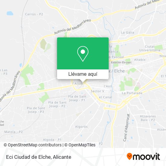 Mapa Eci Ciudad de Elche