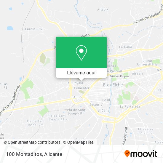 Mapa 100 Montaditos