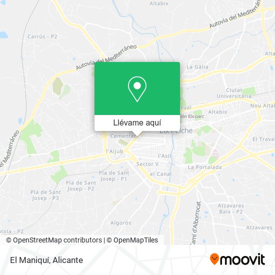 Mapa El Maniquí