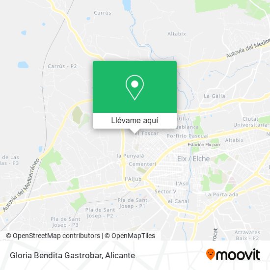 Mapa Gloria Bendita Gastrobar