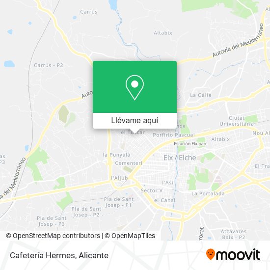Mapa Cafetería Hermes