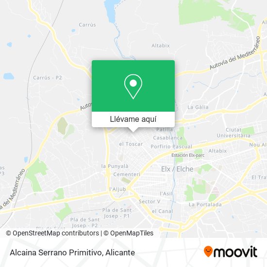 Mapa Alcaina Serrano Primitivo