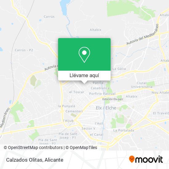 Mapa Calzados Olitas