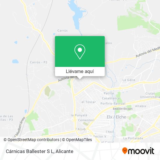 Mapa Cárnicas Ballester S L