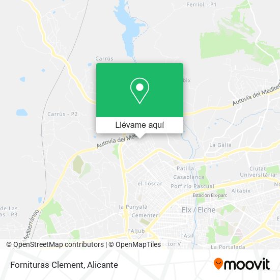Mapa Fornituras Clement