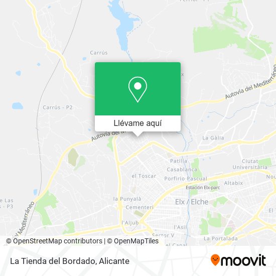 Mapa La Tienda del Bordado