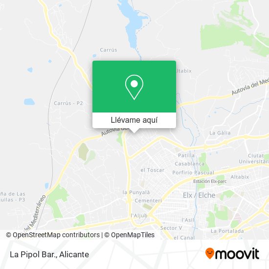 Mapa La Pipol Bar.