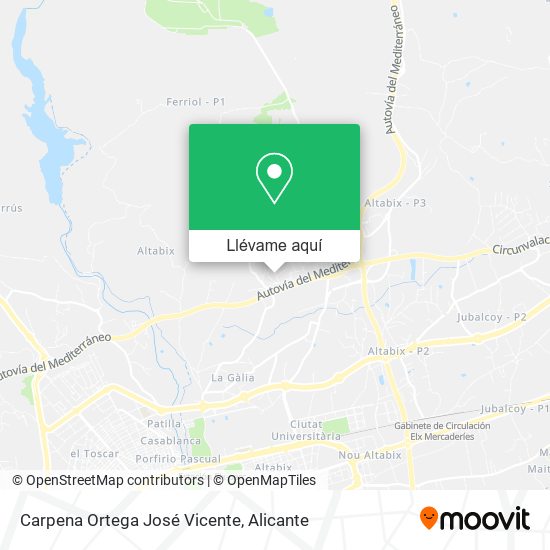 Mapa Carpena Ortega José Vicente