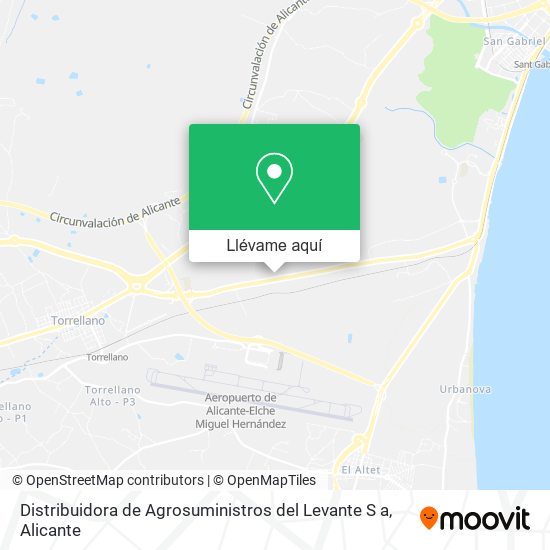 Mapa Distribuidora de Agrosuministros del Levante S a