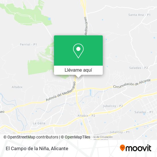 Mapa El Campo de la Niña