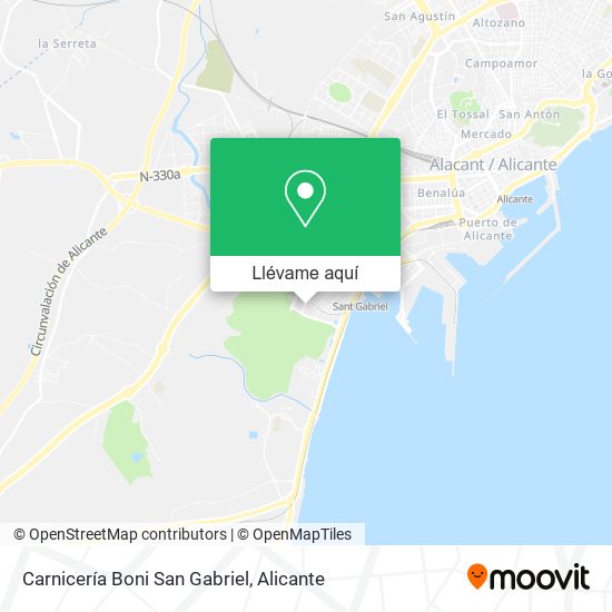 Mapa Carnicería Boni San Gabriel