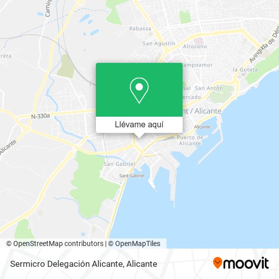 Mapa Sermicro Delegación Alicante