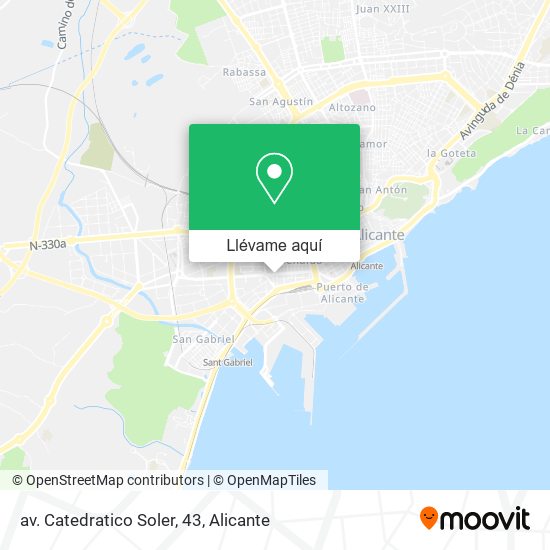 Mapa av. Catedratico Soler, 43