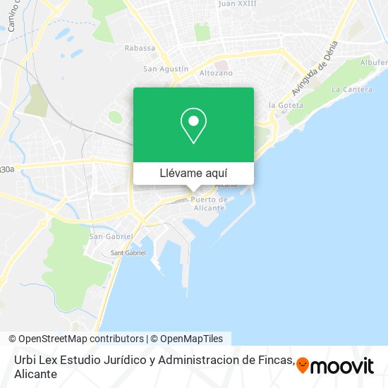 Mapa Urbi Lex Estudio Jurídico y Administracion de Fincas