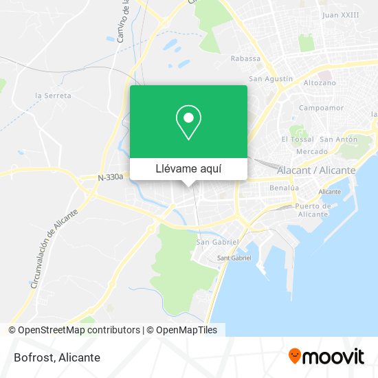 Mapa Bofrost