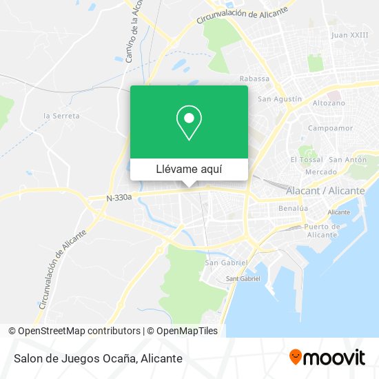 Mapa Salon de Juegos Ocaña