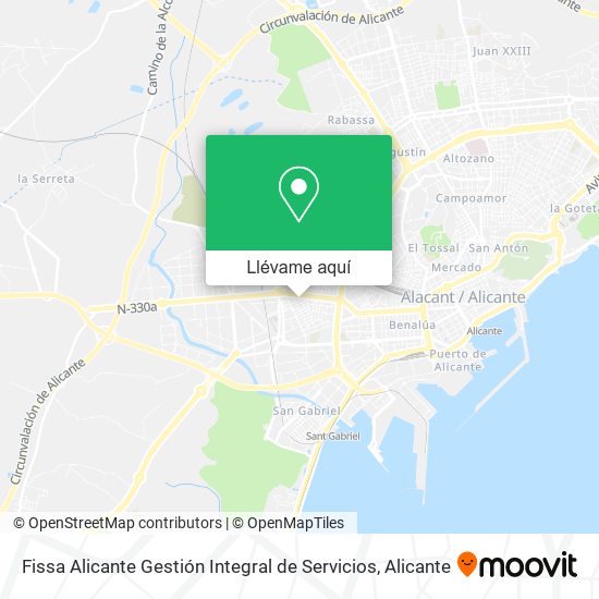 Mapa Fissa Alicante Gestión Integral de Servicios