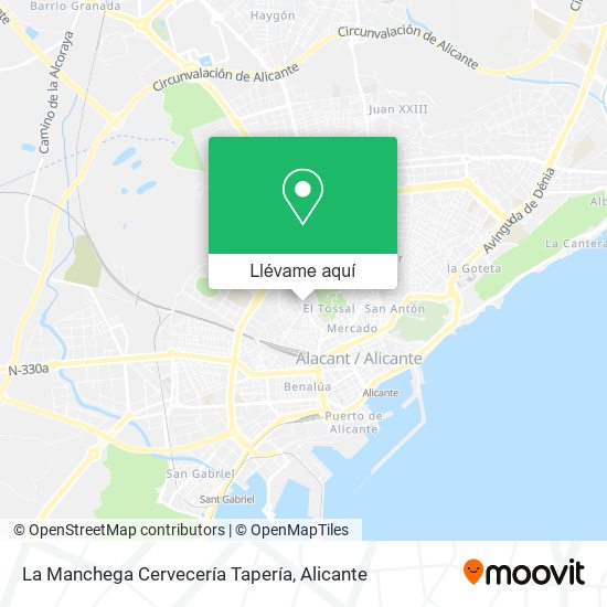 Mapa La Manchega Cervecería Tapería