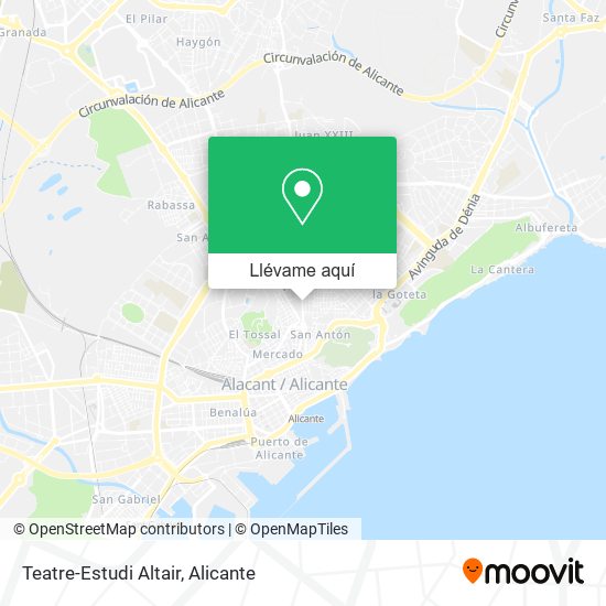 Mapa Teatre-Estudi Altair
