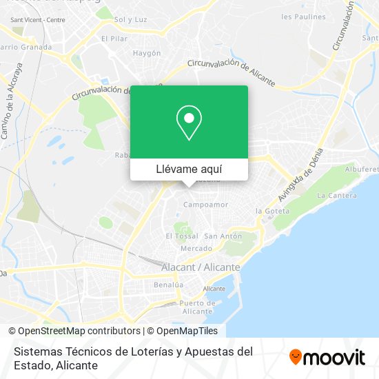 Mapa Sistemas Técnicos de Loterías y Apuestas del Estado