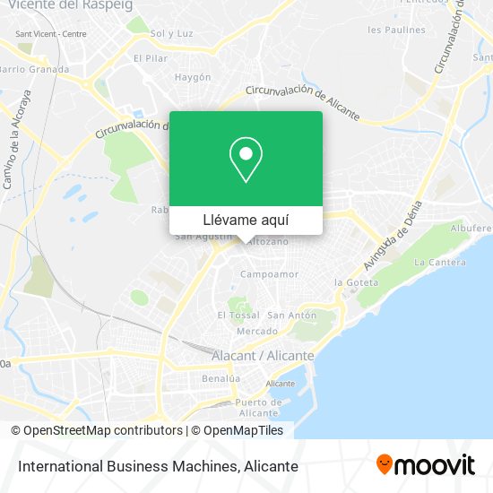 Mapa International Business Machines