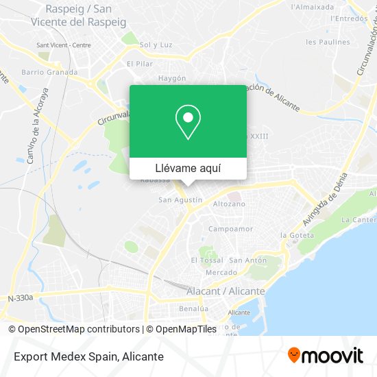 Mapa Export Medex Spain