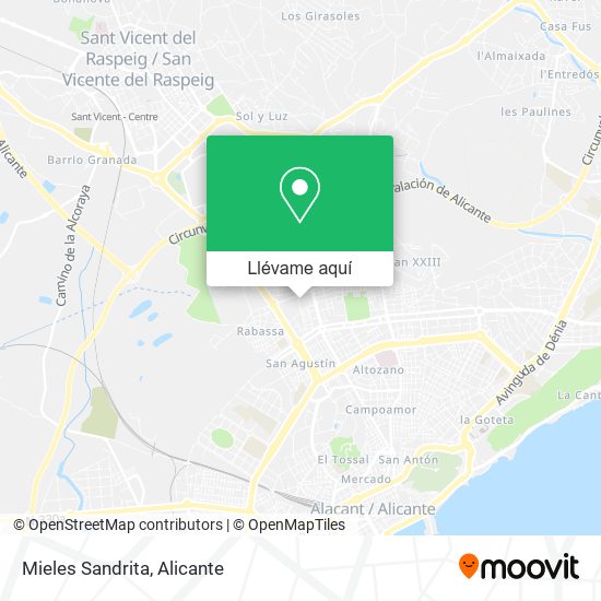 Mapa Mieles Sandrita