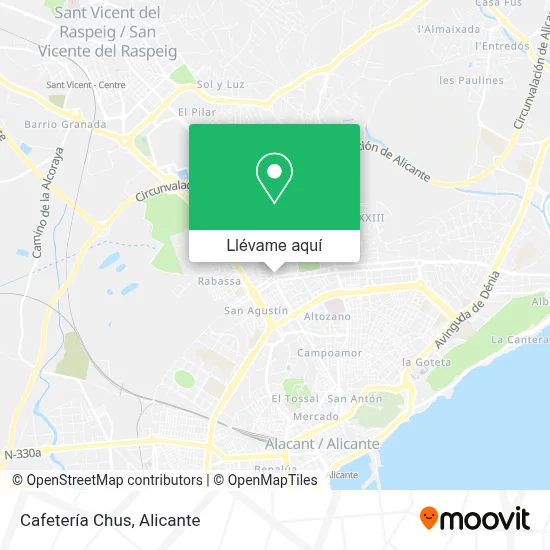 Mapa Cafetería Chus