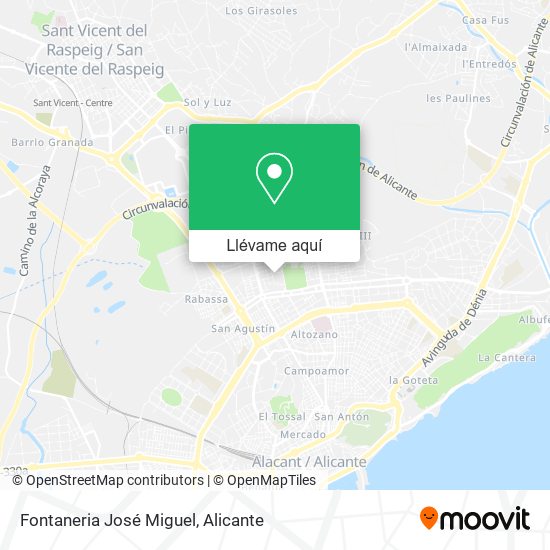 Mapa Fontaneria José Miguel