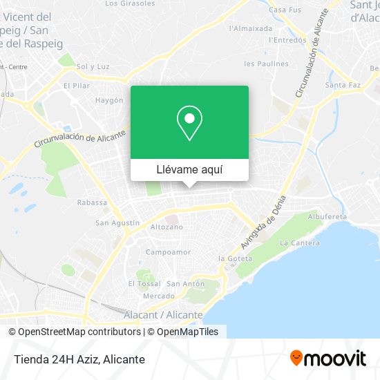 Mapa Tienda 24H Aziz