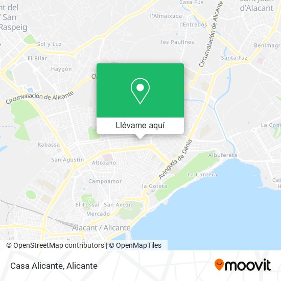 Mapa Casa Alicante