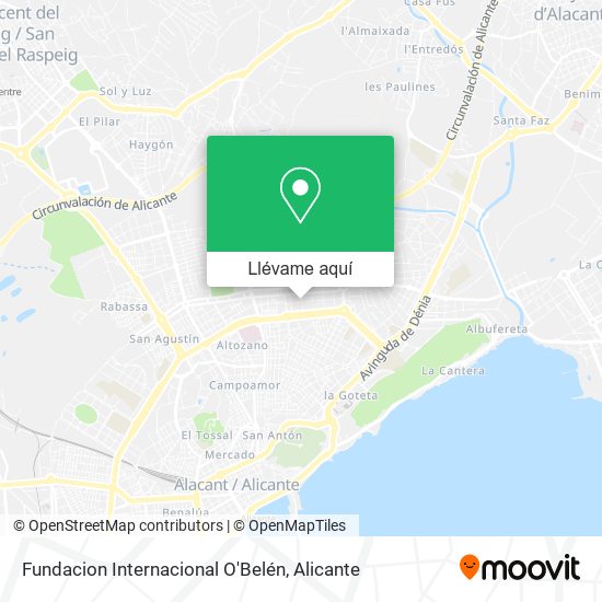 Mapa Fundacion Internacional O'Belén