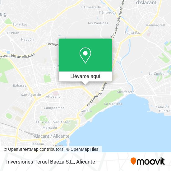 Mapa Inversiones Teruel Báeza S.L.