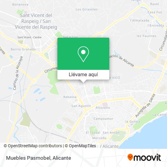 Mapa Muebles Pasmobel