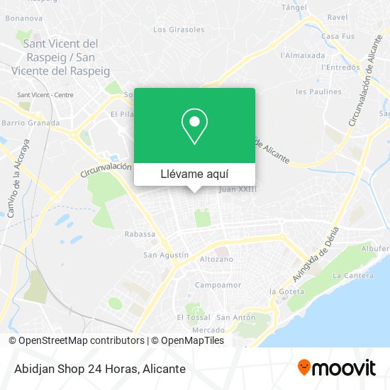 Mapa Abidjan Shop 24 Horas