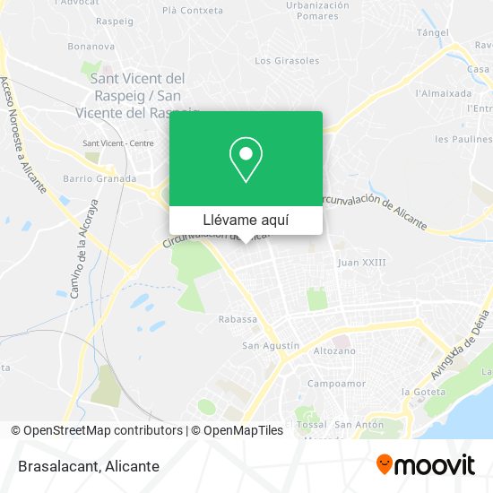 Mapa Brasalacant