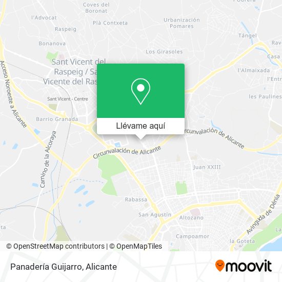 Mapa Panadería Guijarro