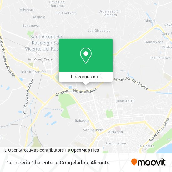 Mapa Carniceria Charcutería Congelados
