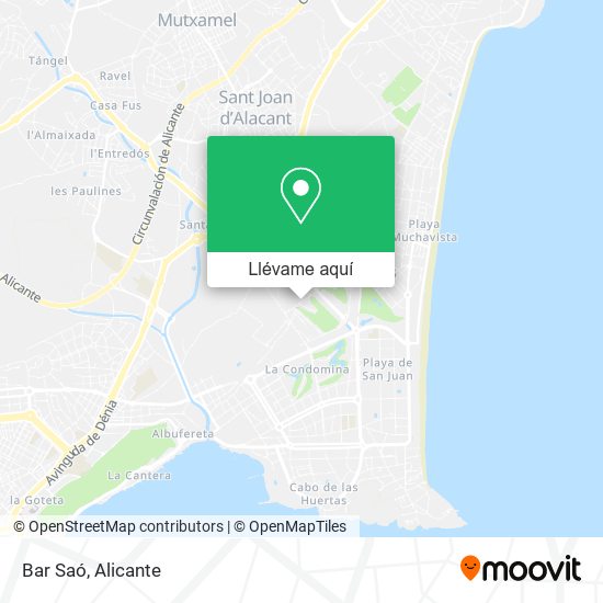 Mapa Bar Saó