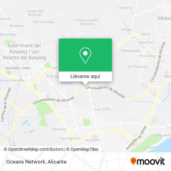 Mapa Oceans Network
