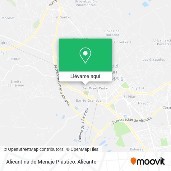 Mapa Alicantina de Menaje Plástico