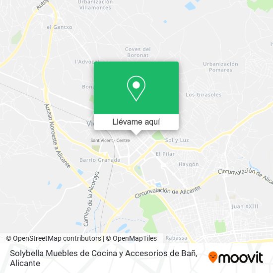 Mapa Solybella Muebles de Cocina y Accesorios de Bañ