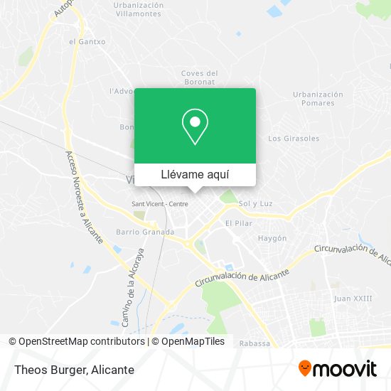 Mapa Theos Burger