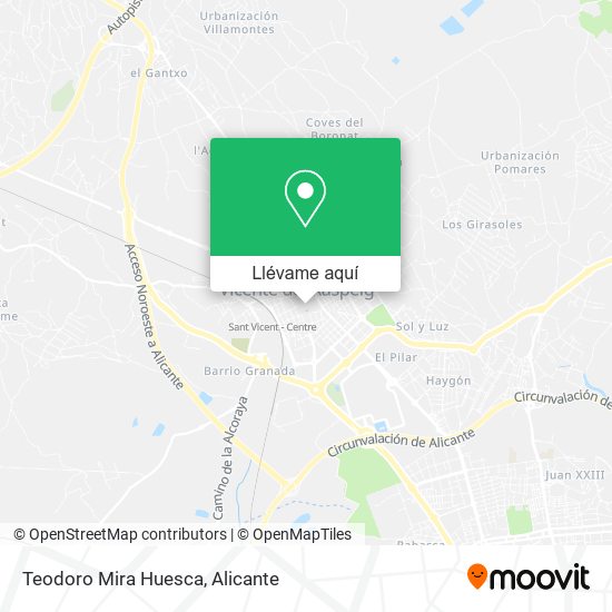 Mapa Teodoro Mira Huesca