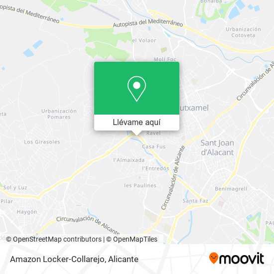 Mapa Amazon Locker-Collarejo