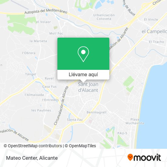 Mapa Mateo Center