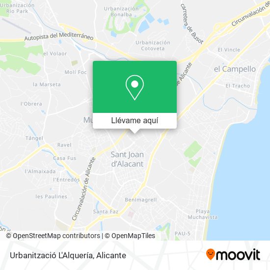Mapa Urbanització L'Alquería