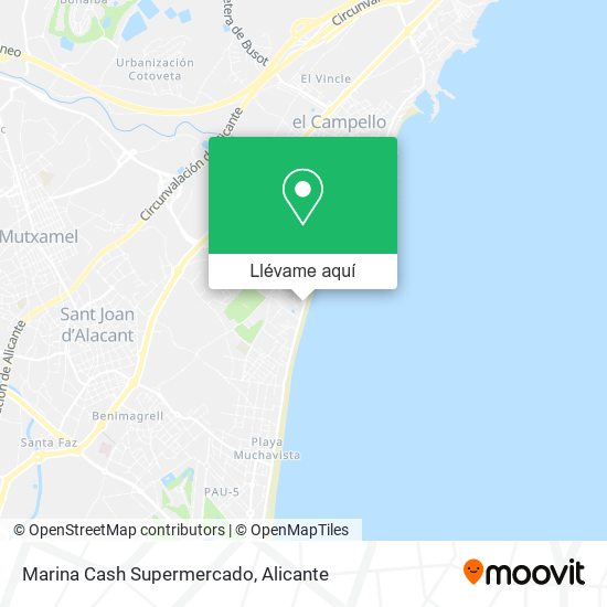 Mapa Marina Cash Supermercado