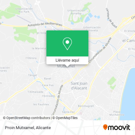 Mapa Proin Mutxamel